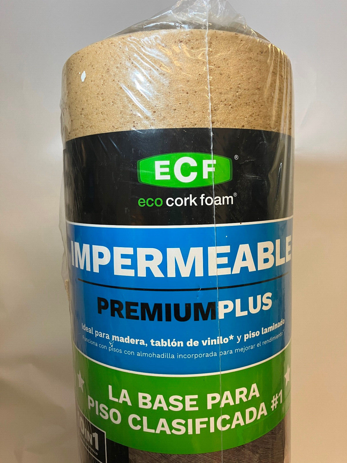 ECF UNDERLAYMENT LAMINATE & ENGINEERED FLOOR W/ CORK – 36″ x 25′ x 75 Sq Ft Roll