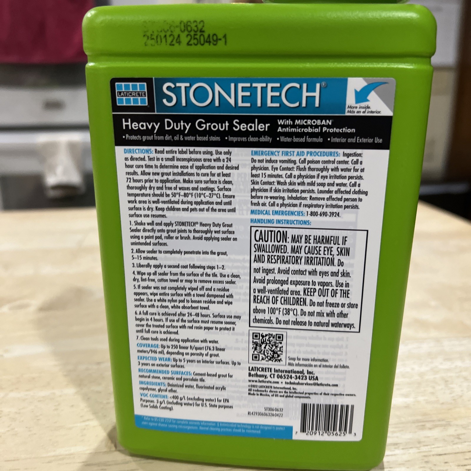 STONETECH Heavy Duty Grout Sealer 1 Quart New Never Opened Natural Look Sealer