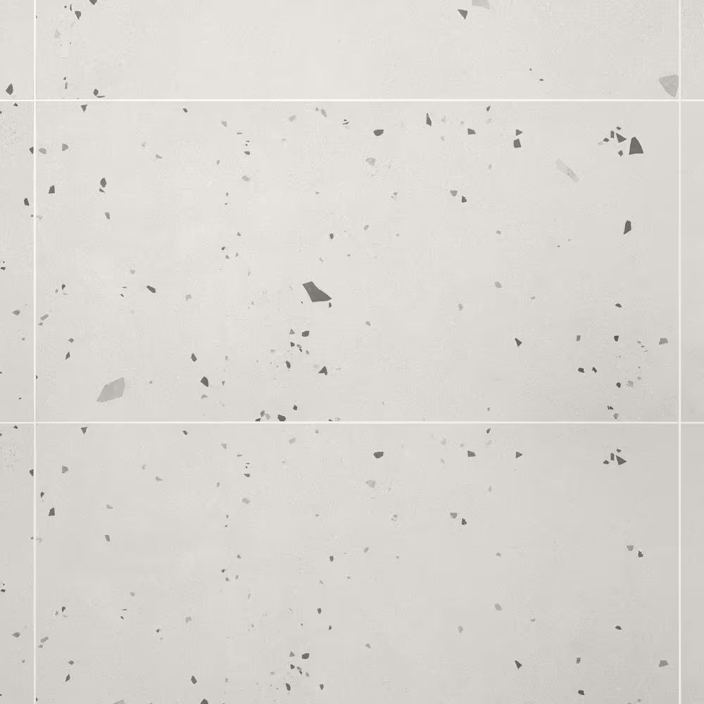 Bryant Ice White 23.4 In. X 47 In. Matte Porcelain Cement Look Floor and Wall Ti