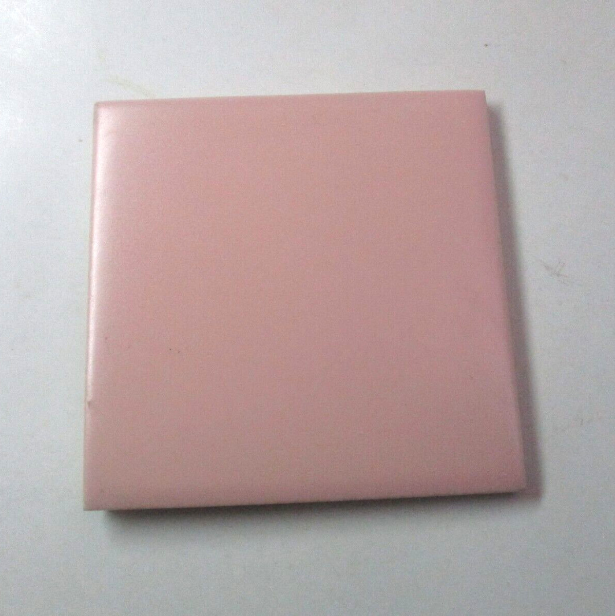 1 Ceramic Tile Robertson USA Matte Pink 4-5/16″ Square 1950s Retro Vintage MCM