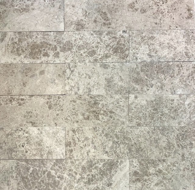 3×12 Silver Galaxy Grey Honed Subway Marble Tile Kitchen Backsplash (PER PIECE)