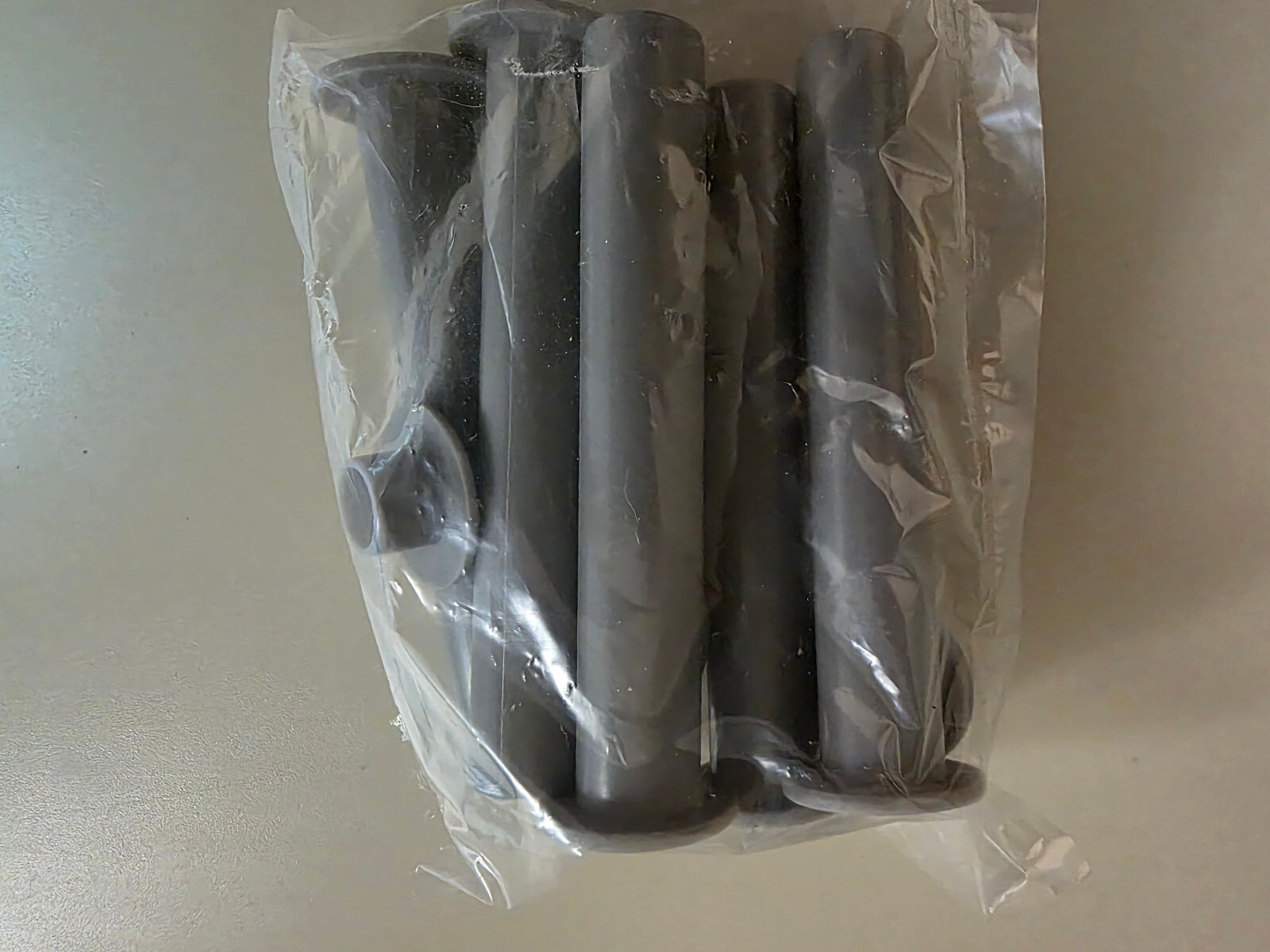 Sleeve and Cap UV Resistant Plastic PoolFence DIY Gray (5-Pack) 1/2 in x 4 in