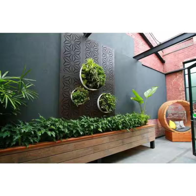 5/16 In. X 24 In. X 48 In. Star Anais Modular Hardwood Composite Decorative Fenc