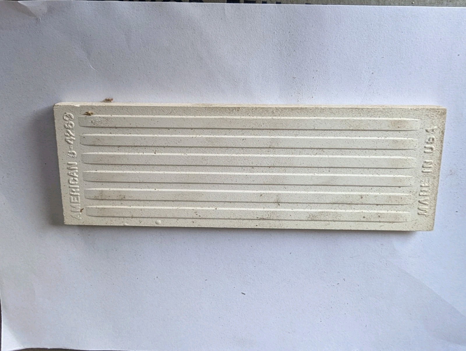1 pc American Olean Gold Mist #48 S4269 Bullnose Ceramic Tile 2″x6″ Original USA