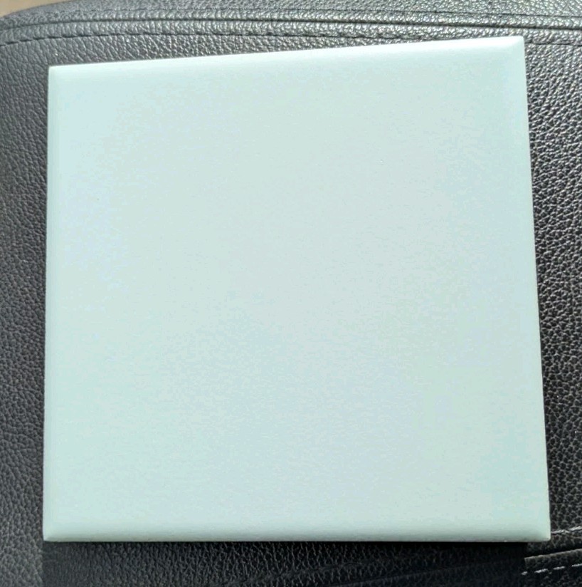 1 pc. Bullnose 4 3/8 X 4 3/8 Matte Light Turquoise Jade Green Florida Tile New