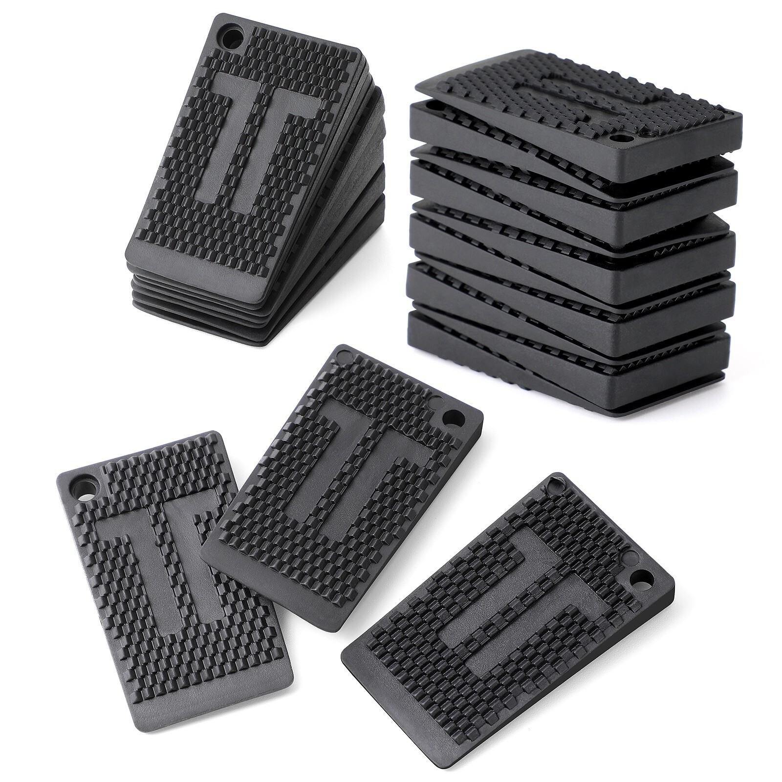 20 Pack Flexible Rubber Table Leveling Shims for Home Improvement