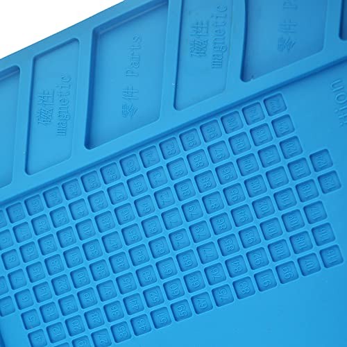 Heat Insulation Silicone Repair Mat with Scale Ruler and Screw Position for