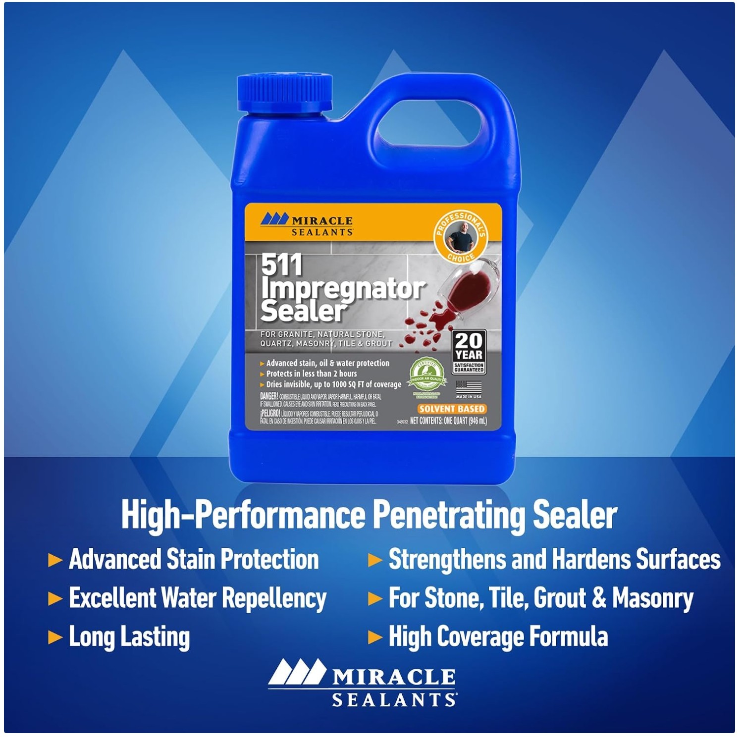 Water Resistant Sealant for Countertops – 1 Gallon