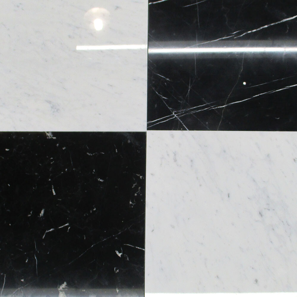 C45P 18×18 Carrara Venato Bianco Carrera White Marble Floor Tile Polished