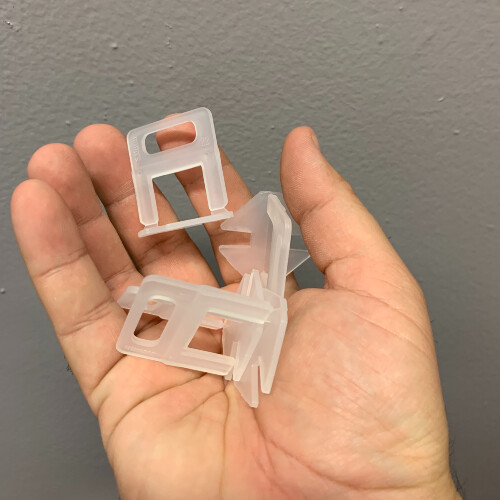 2000 Clips Tile Leveling System Floor Wall 1.5mm 1/16 Tile Spacer Tool