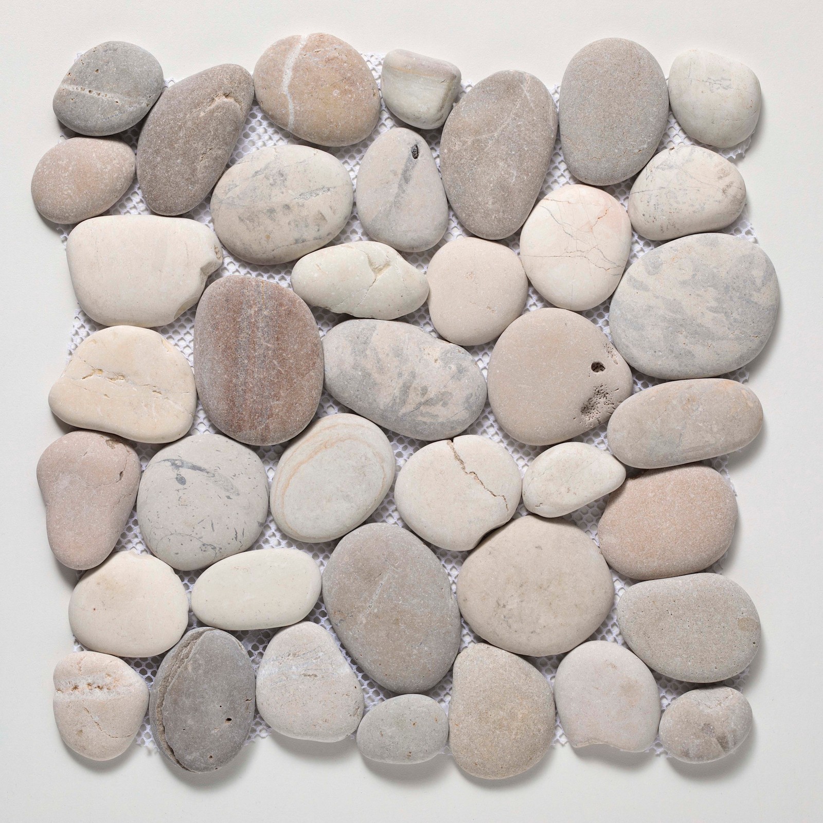 Cruz Bay Studio XP3PA Classic Pebble – 11″ x 11″ Pebble and Rock – Grey / White