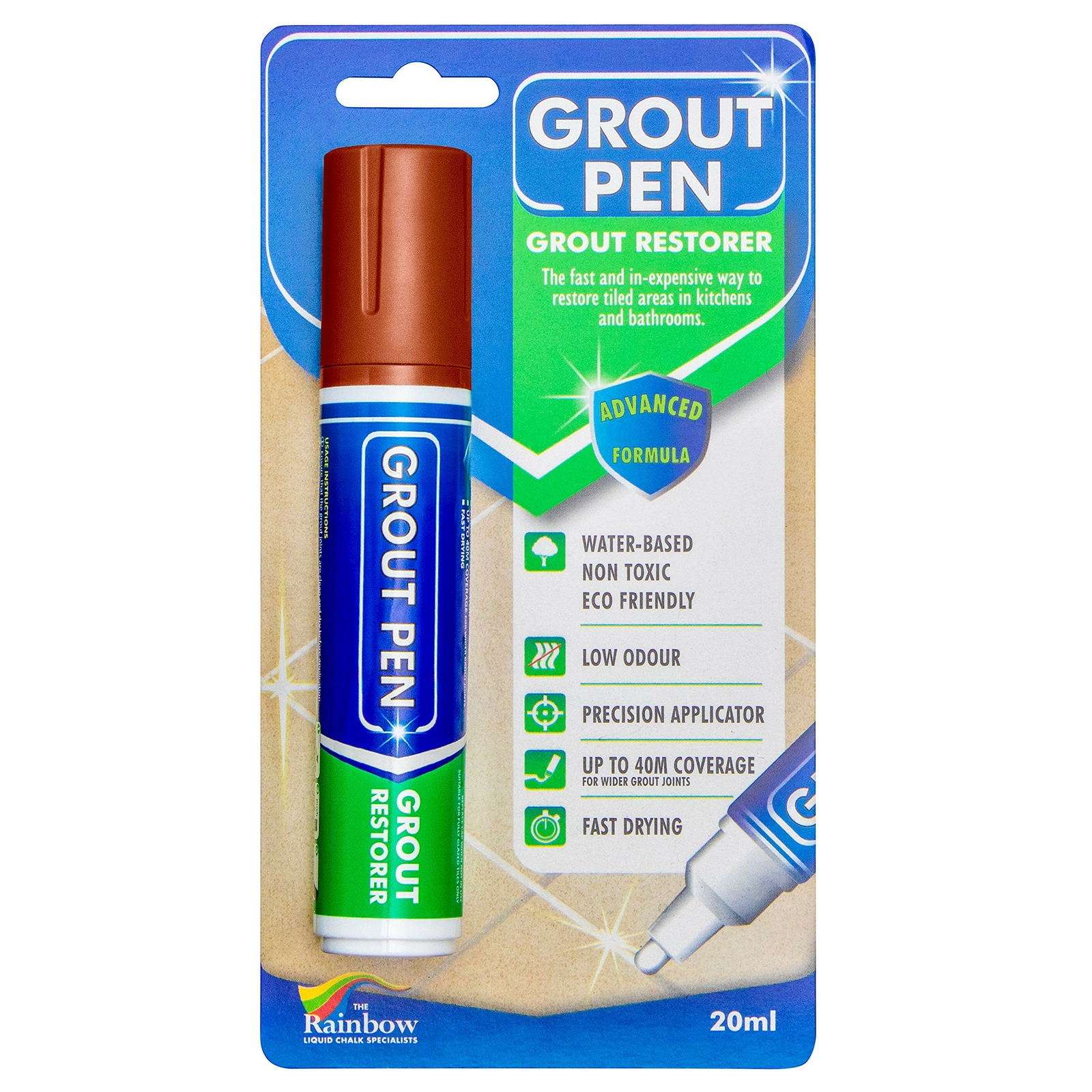 Grout Pen Tile Paint Marker Terracotta : Waterproof Tile Colorant Pen – Wide Tip