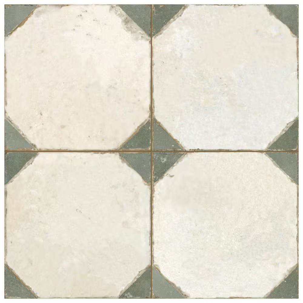 Kings Yard Sage 17-5/8 In. X 17-5/8 In. Ceramic Floor and Wall Tile (10.95 Sq. F