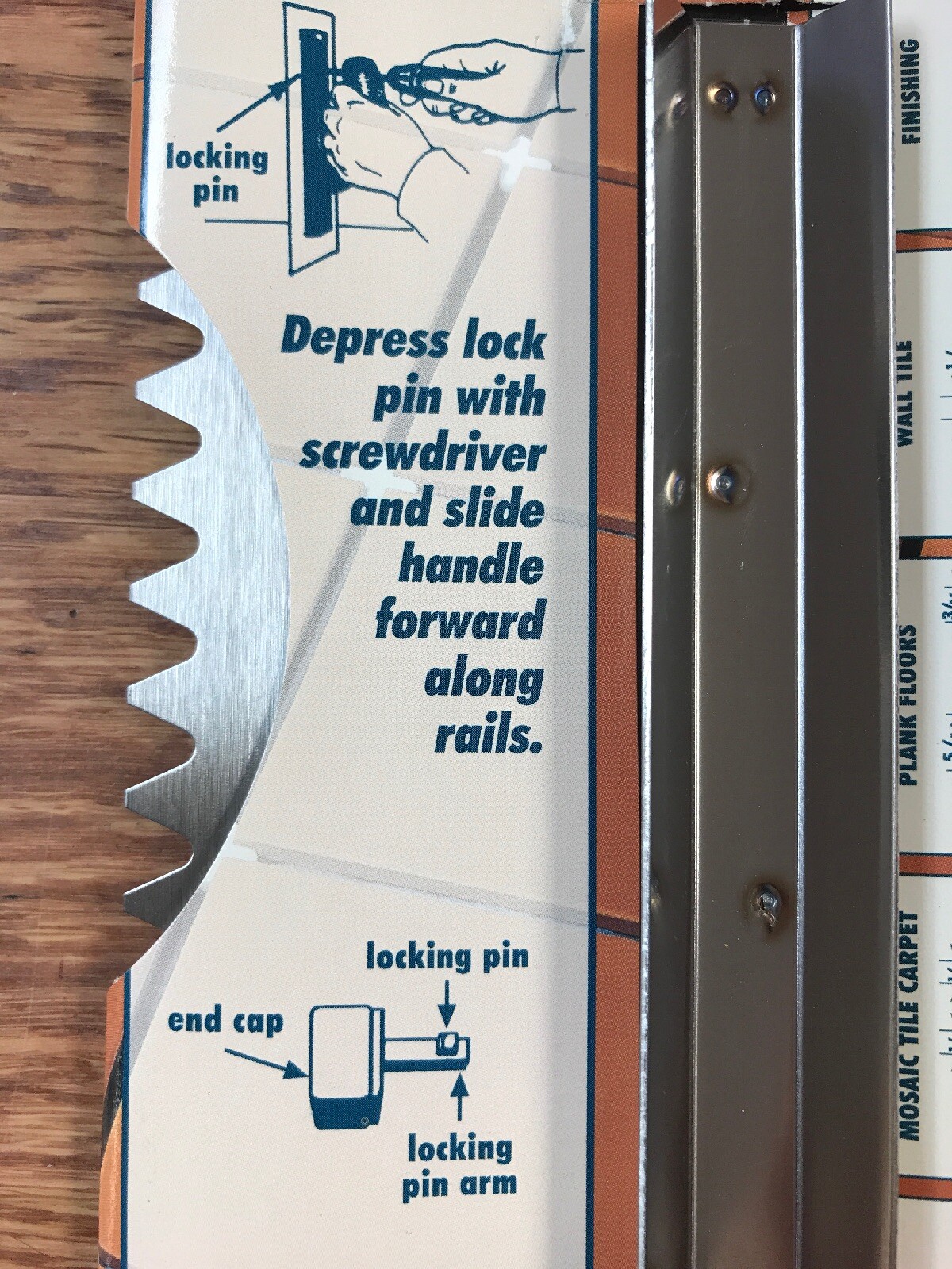 Barwalt 31331 Tile and Wood Flooring Trowel Blade #33