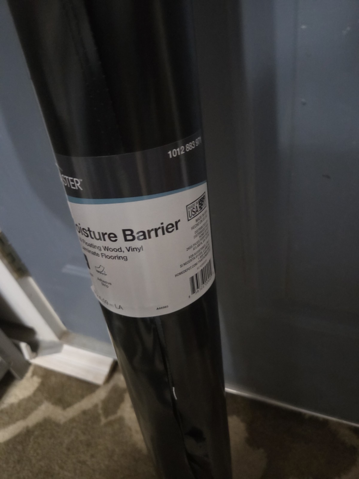 TrafficMaster*Moisture Barrier Underlayment*200 sq. ft. Roll*6mil*