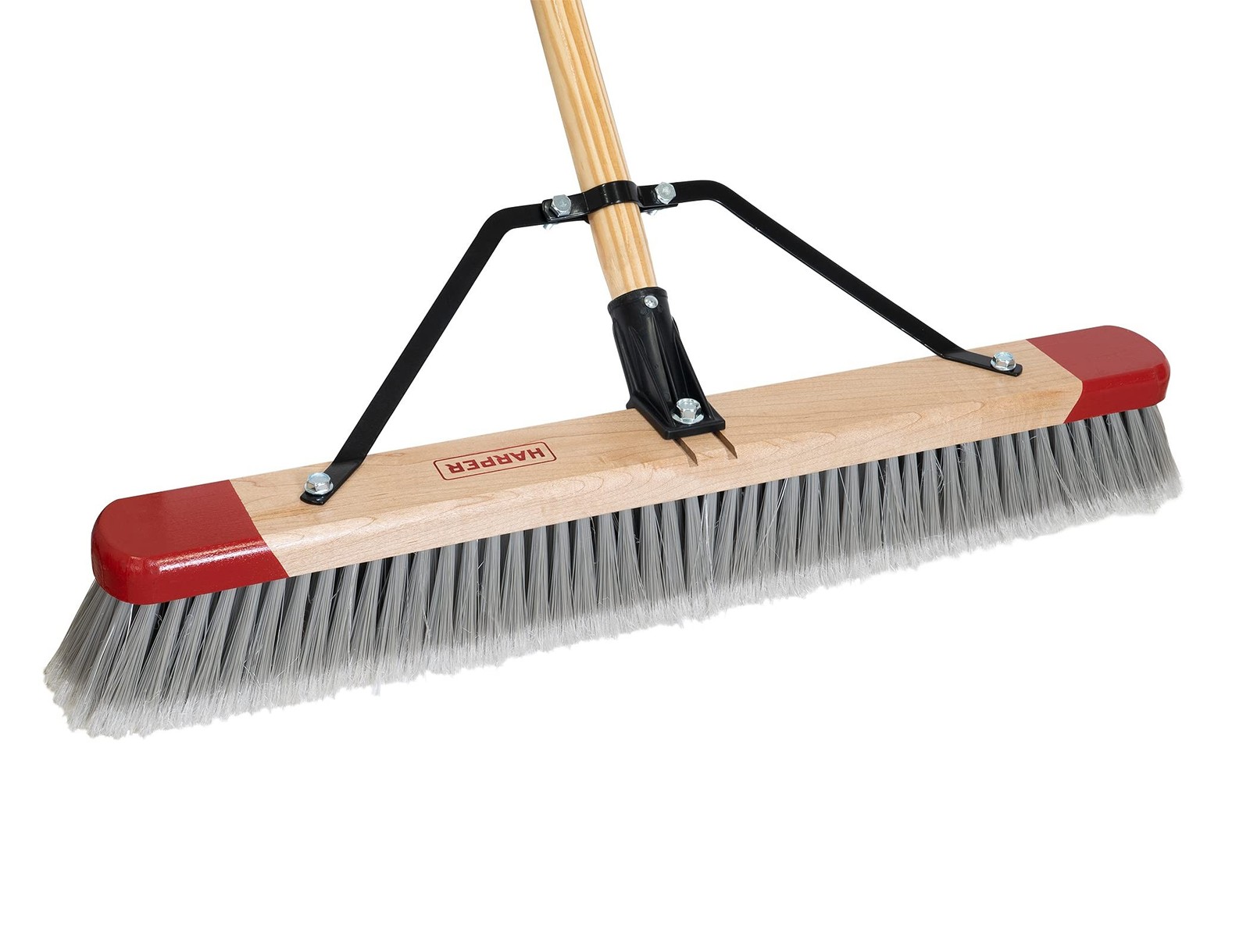 Harper 24 Inch Indoor Push Broom, Premium Heavy Duty Smooth-Surface Floor Cle…