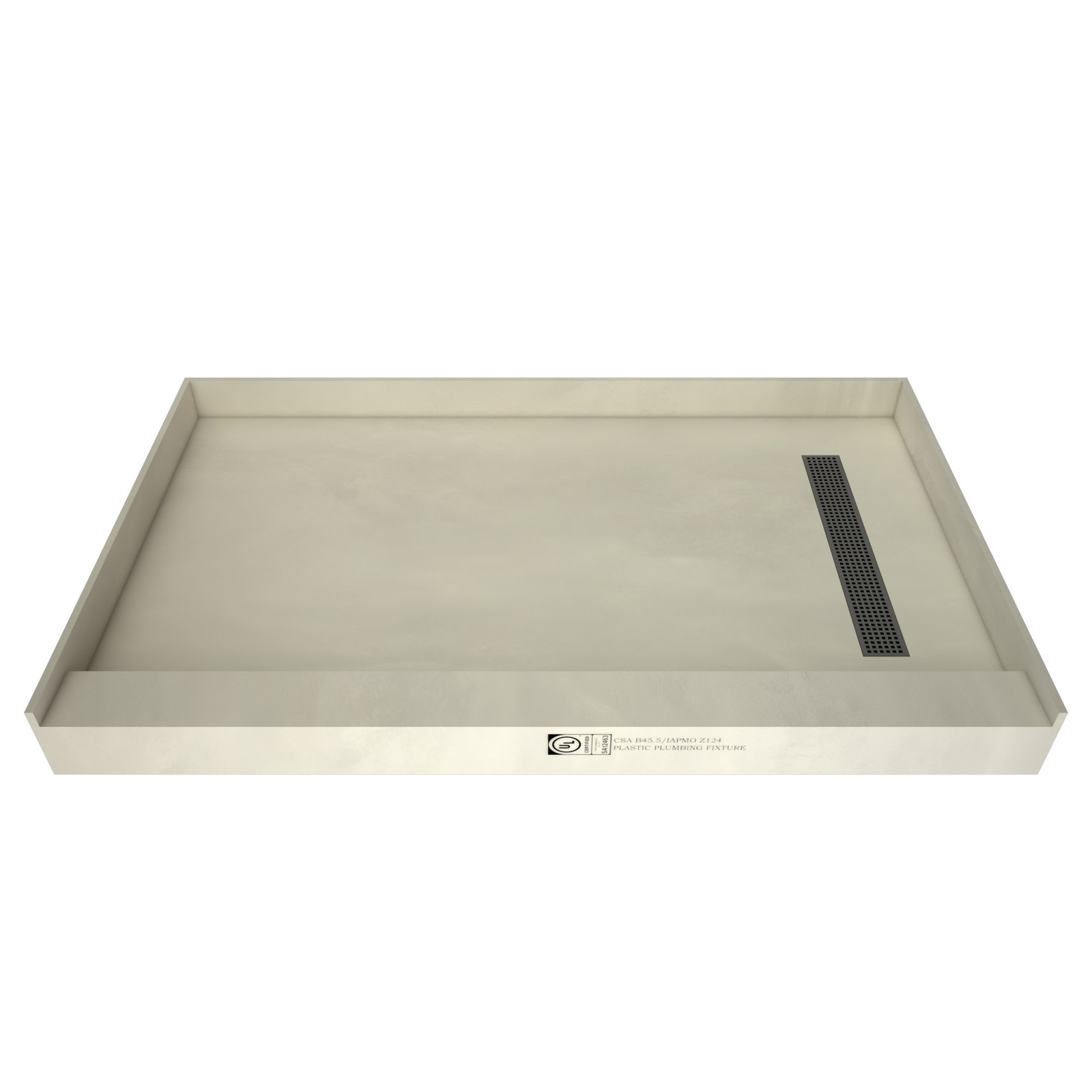 Tile Redi RT3672R-PVC-SQBN Redi Trench 36″ x 72″ Rectangular – Nickel