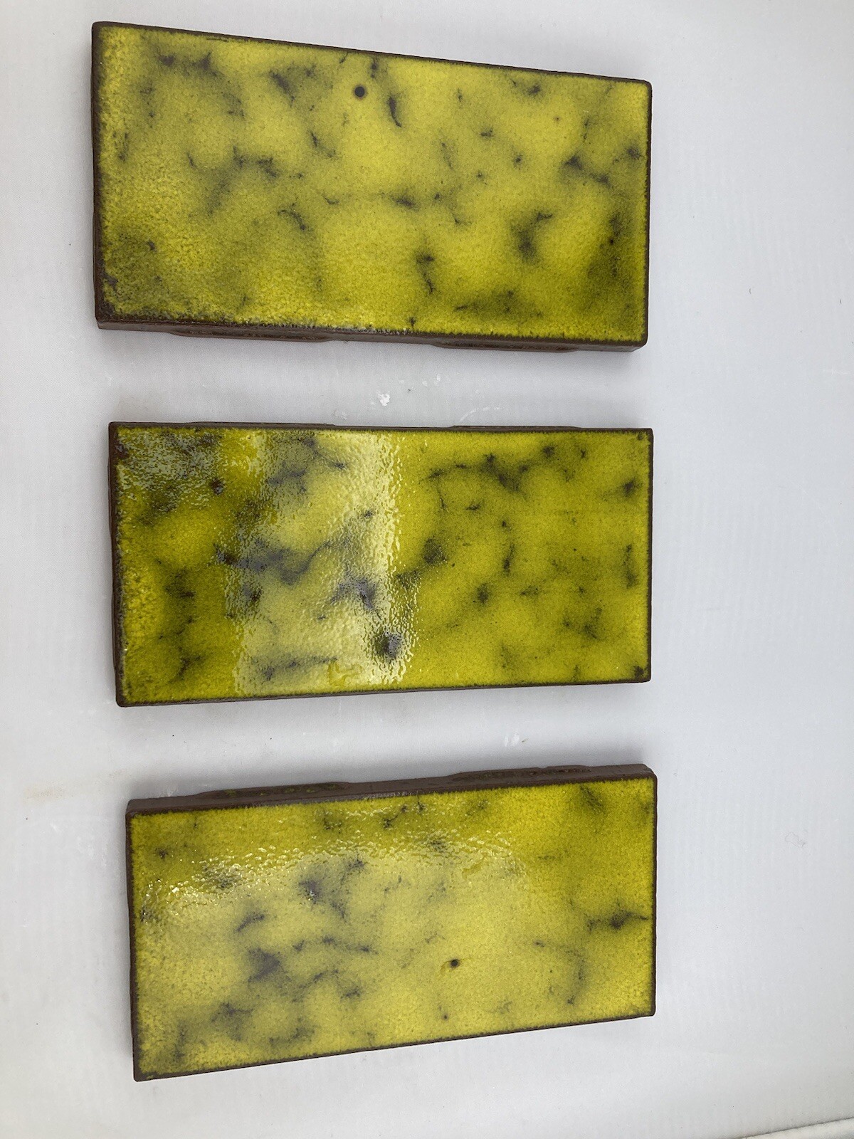 Vintage NOS Subway Tiles— Yellow Caribbean Glaze, 3×6, 83 pcs, 10+ Sq Ft, 4 lots