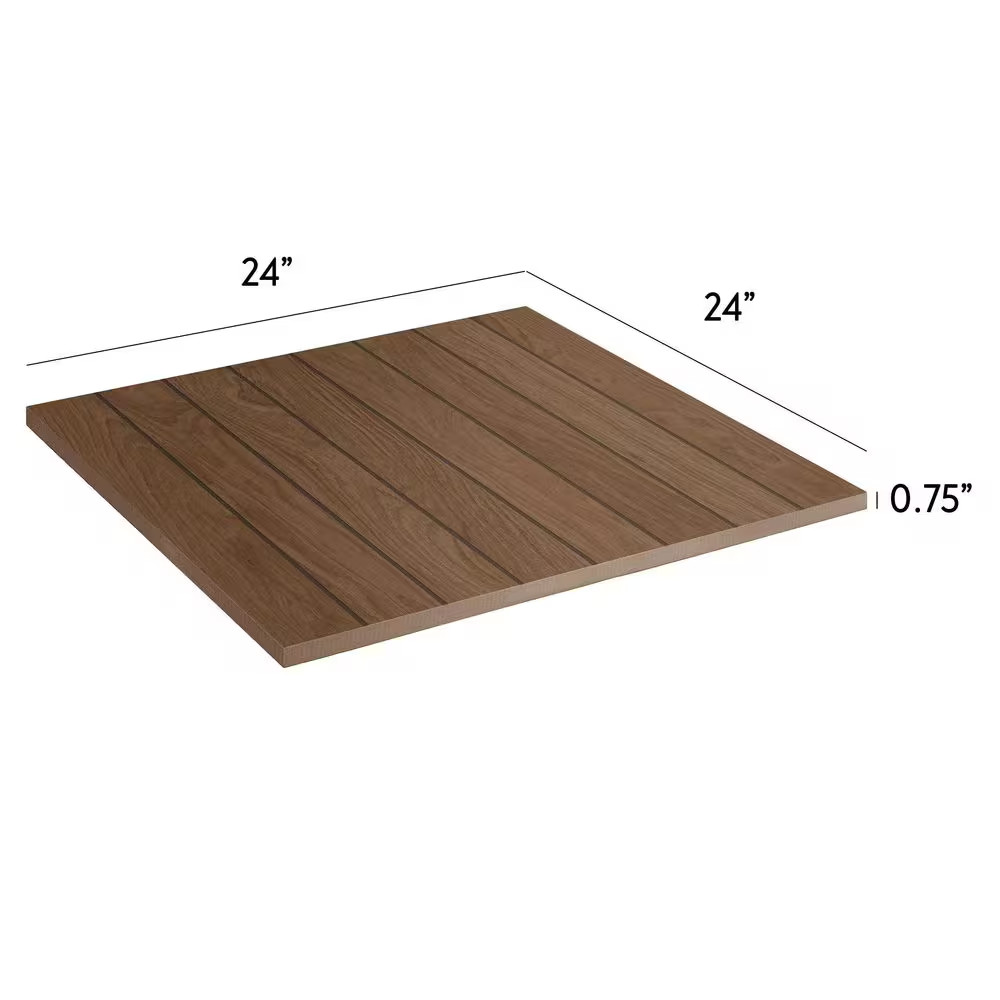 Selva Brown 24 In. X 24 In. X 0.75 In. Wood Look Porcelain Paver (Case of 2)