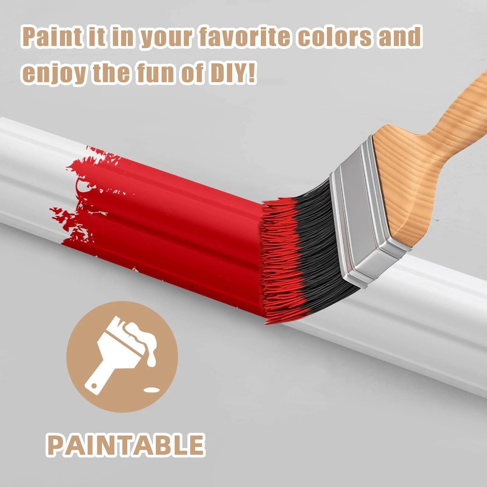 Pre-Cut Wall Molding Kit 3D Wainscoting Panels Accent Wall Trim for Home Décor