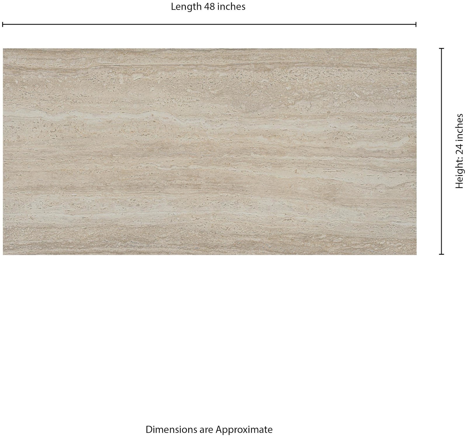 Ackland AKLNPROS24X48M-EA Rosano 24″ x 48″ Rectangle Exterior – Lucera