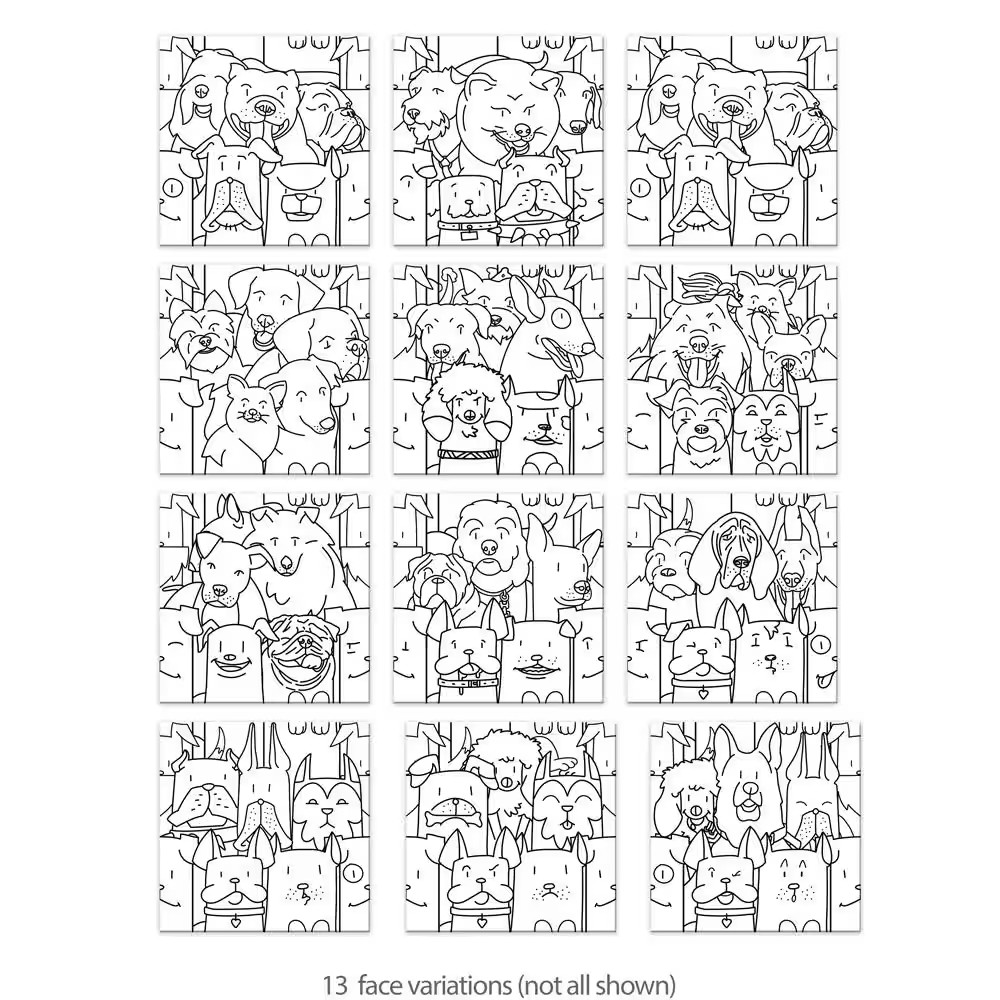 Oh My Dog 9-3/4 In. X 9-3/4 In. Porcelain Floor and Wall Tile (10.88 Sq. Ft./Cas