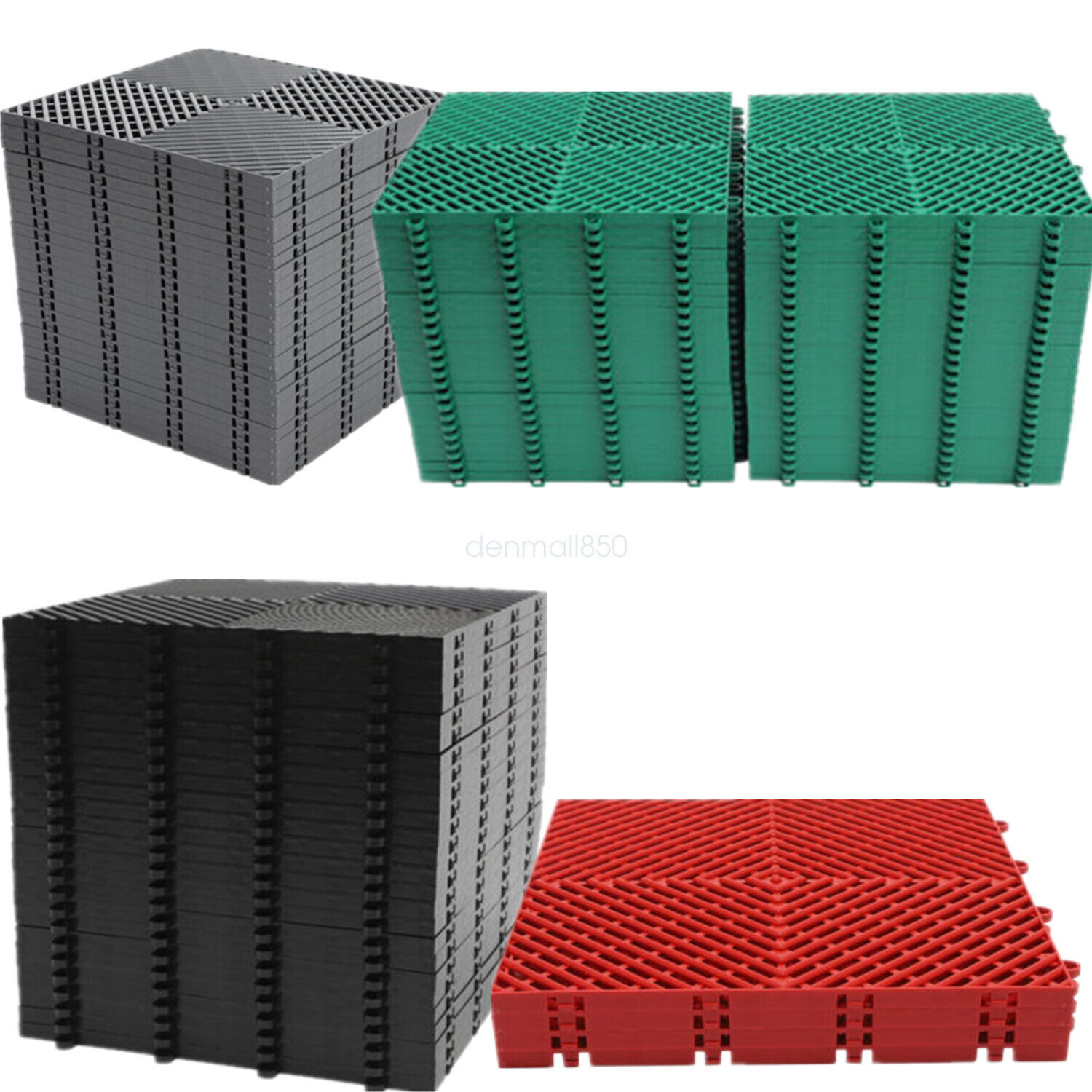 12×12″ Interlocking Garage Floor Tiles 25/55 PCS Deck Tile Snow Water Drainage