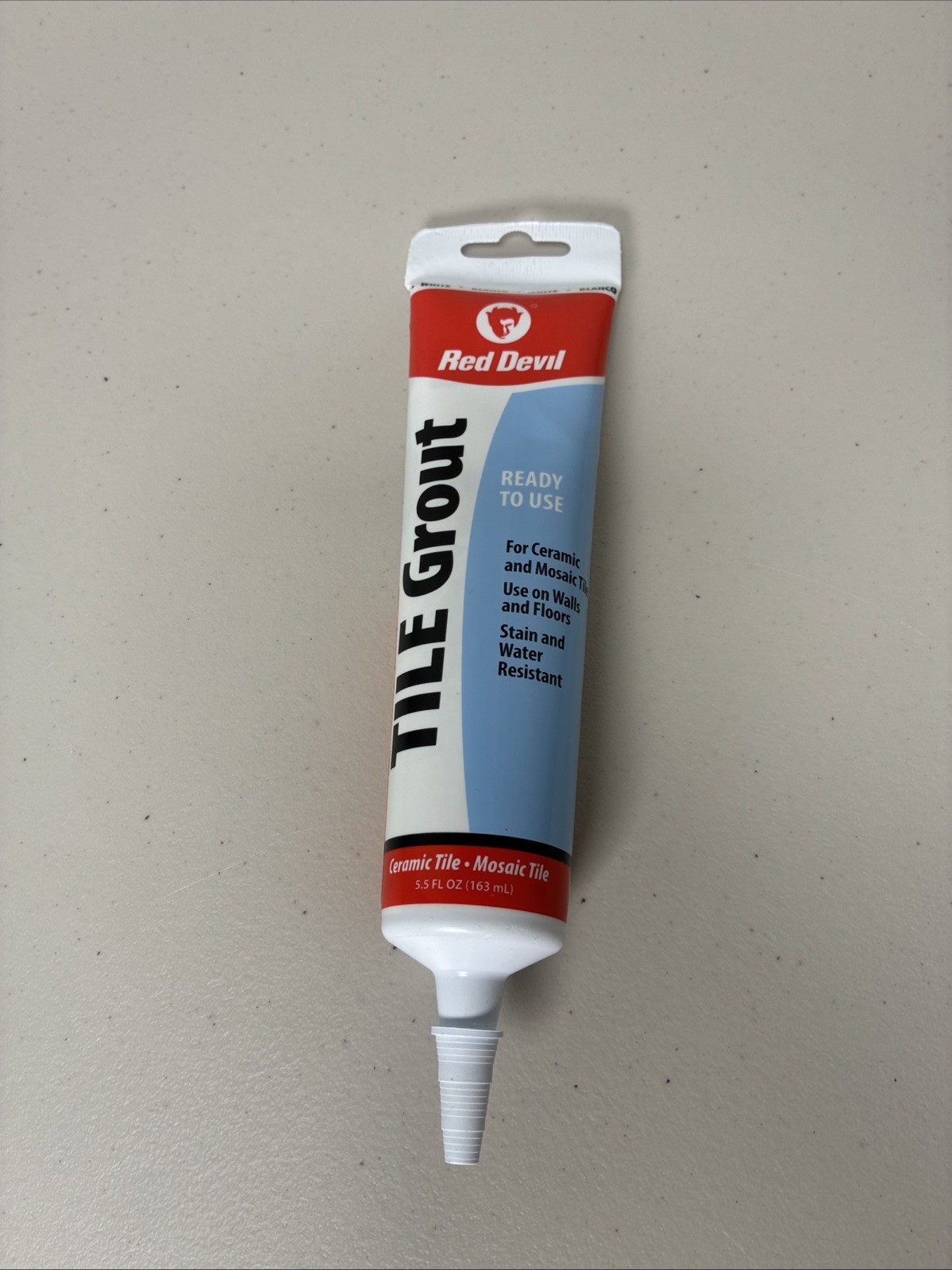 Red Devil Ready to Use White Ceramic/Mosaic Tile Grout 5.5 fl. oz.