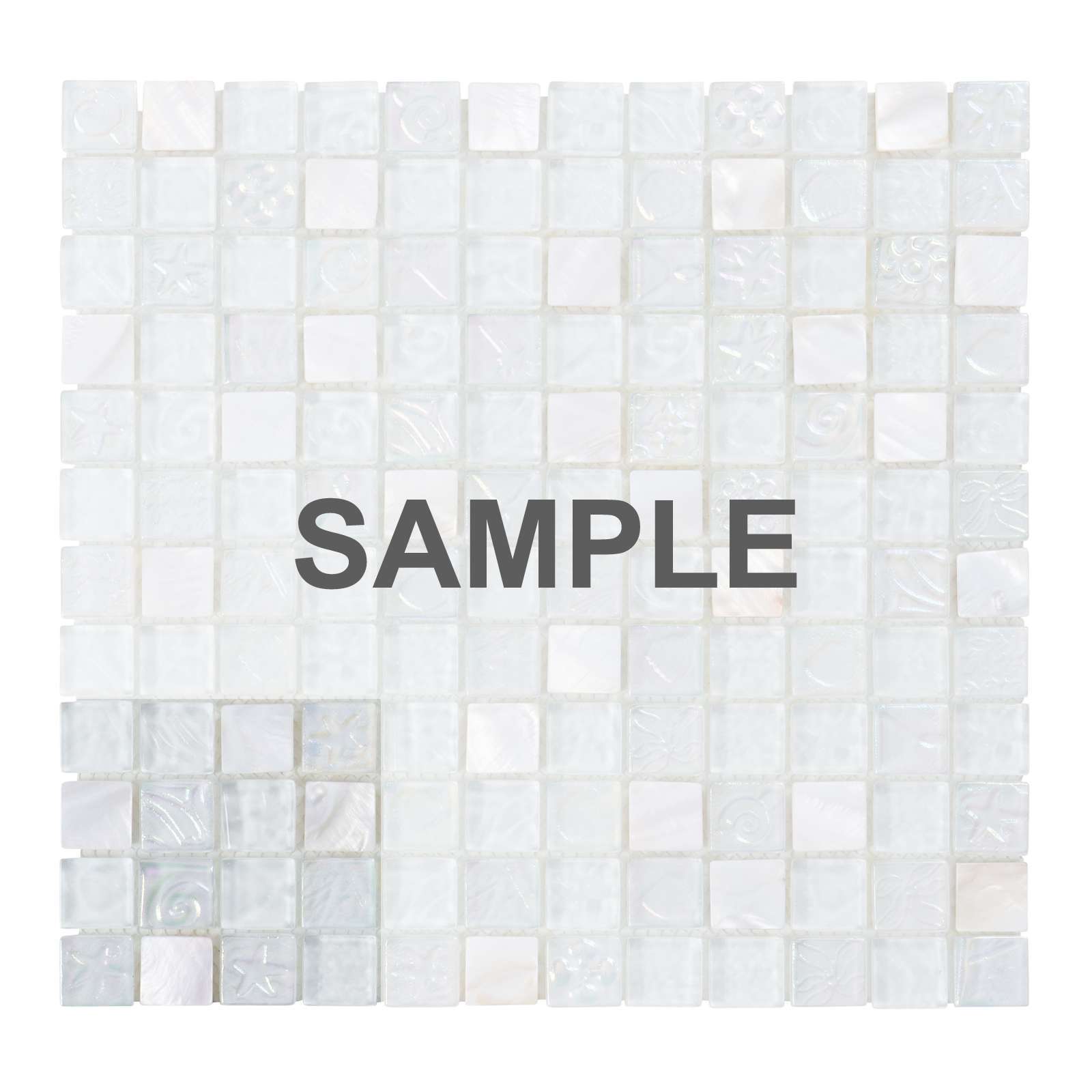 White Mother Of Pearl Shell Iridescent Glass Mosaic Tile Kitchen Bath Backsplash