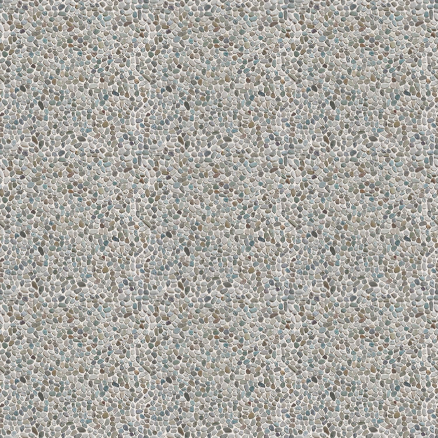 Mini White Green Pebble Natural Stone Mosaic Wall & Floor Tile ($10.27/SqFt)