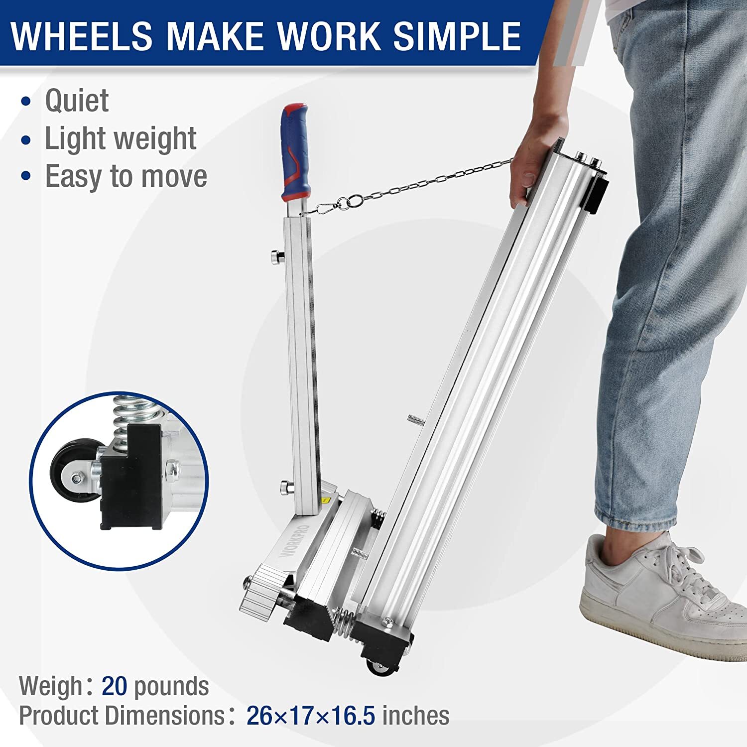 WORKPRO 13″ Laminate Floor Cutter Vinyl Floor Cutter for Laminate Floor Parquet