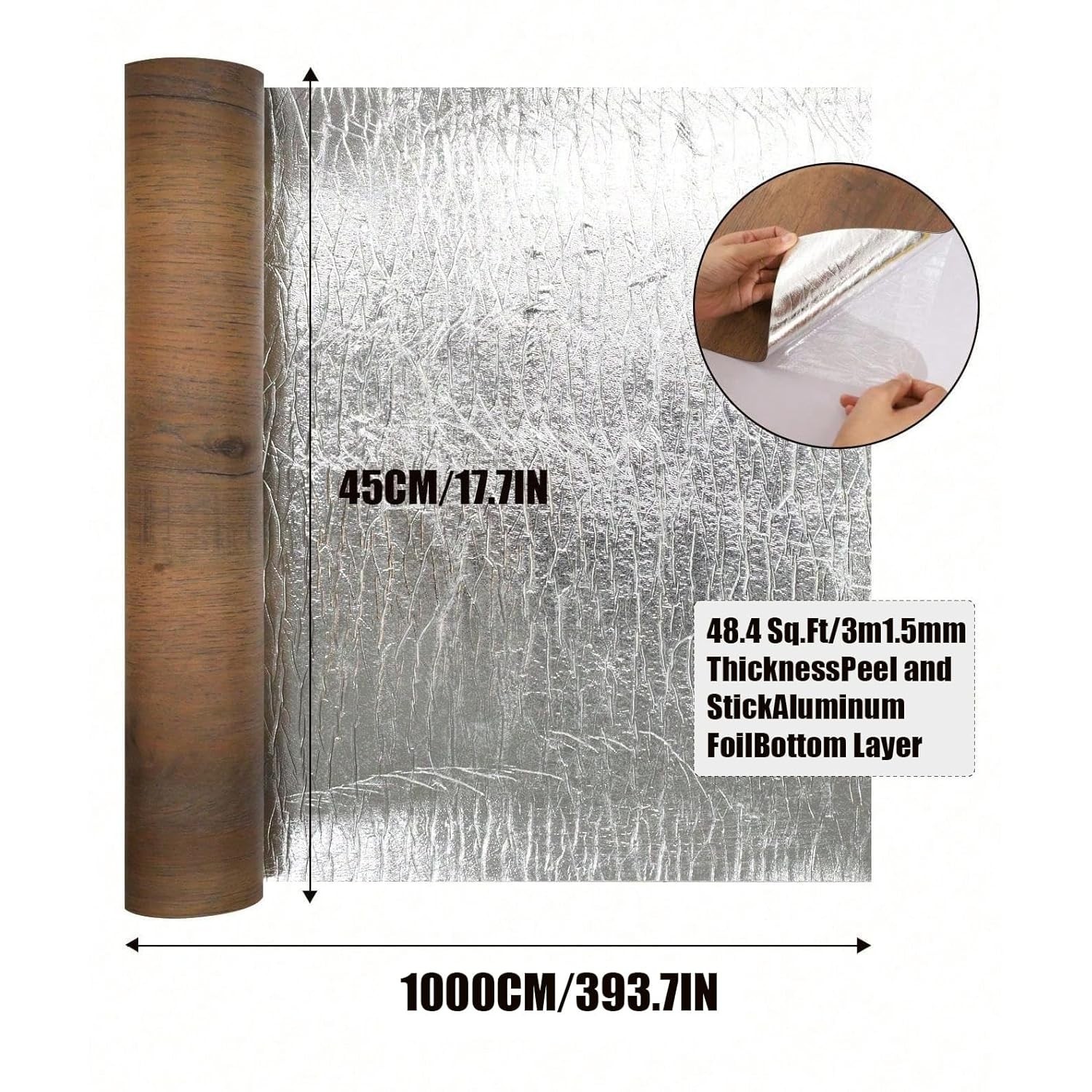 Luxury Thicken Wood Grain Peel and Stick Floor Tiles Self-Adhesive Vinyl Floo…