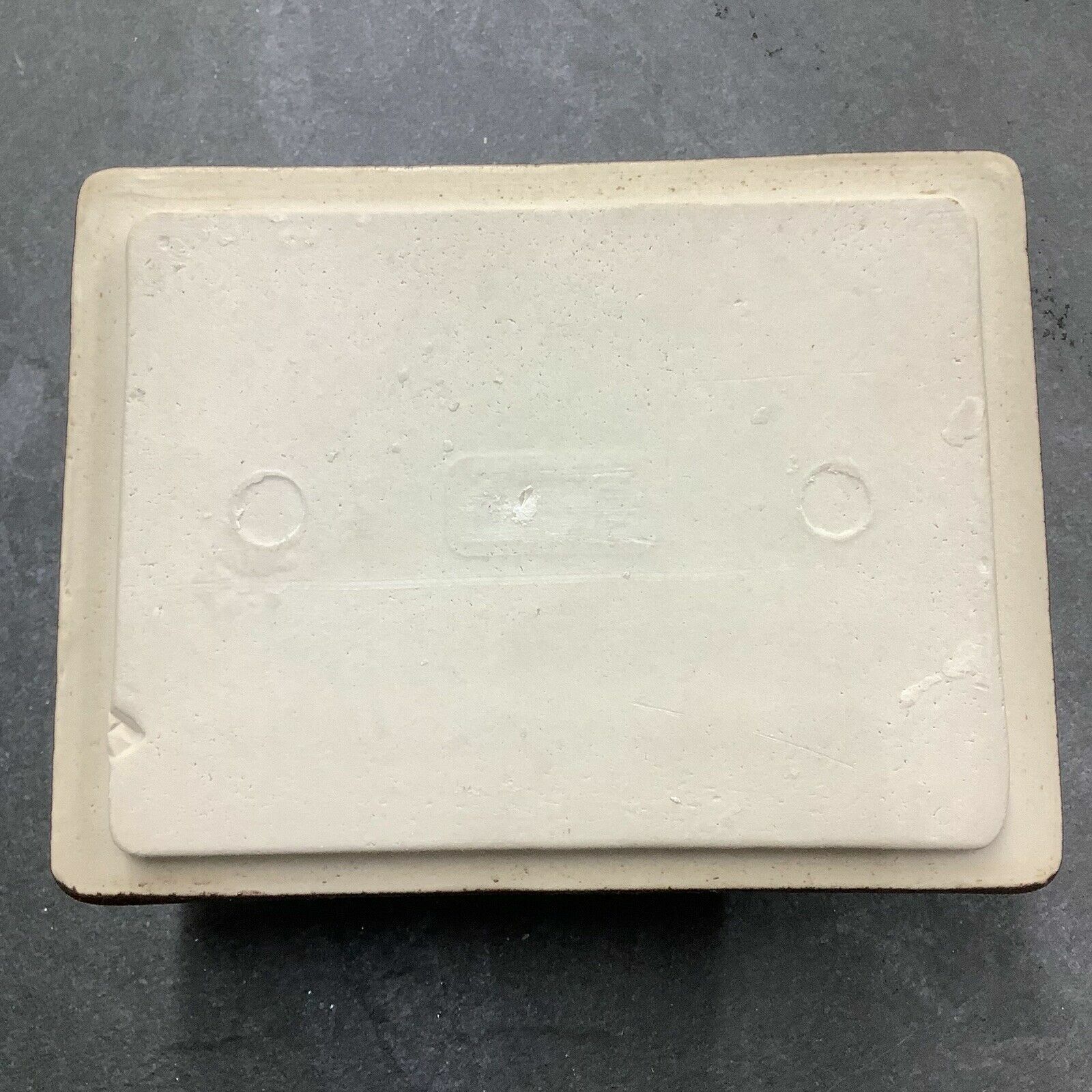 Vintage Expresso Ceramic Soap Dish with Grab Bar by American Olean Model 544