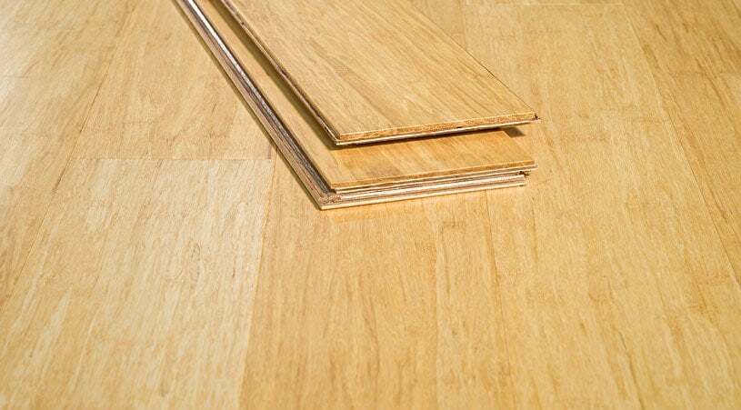 8″ Sample Piece – Ambient® Natural Strand Woven Wide Click Bamboo Flooring