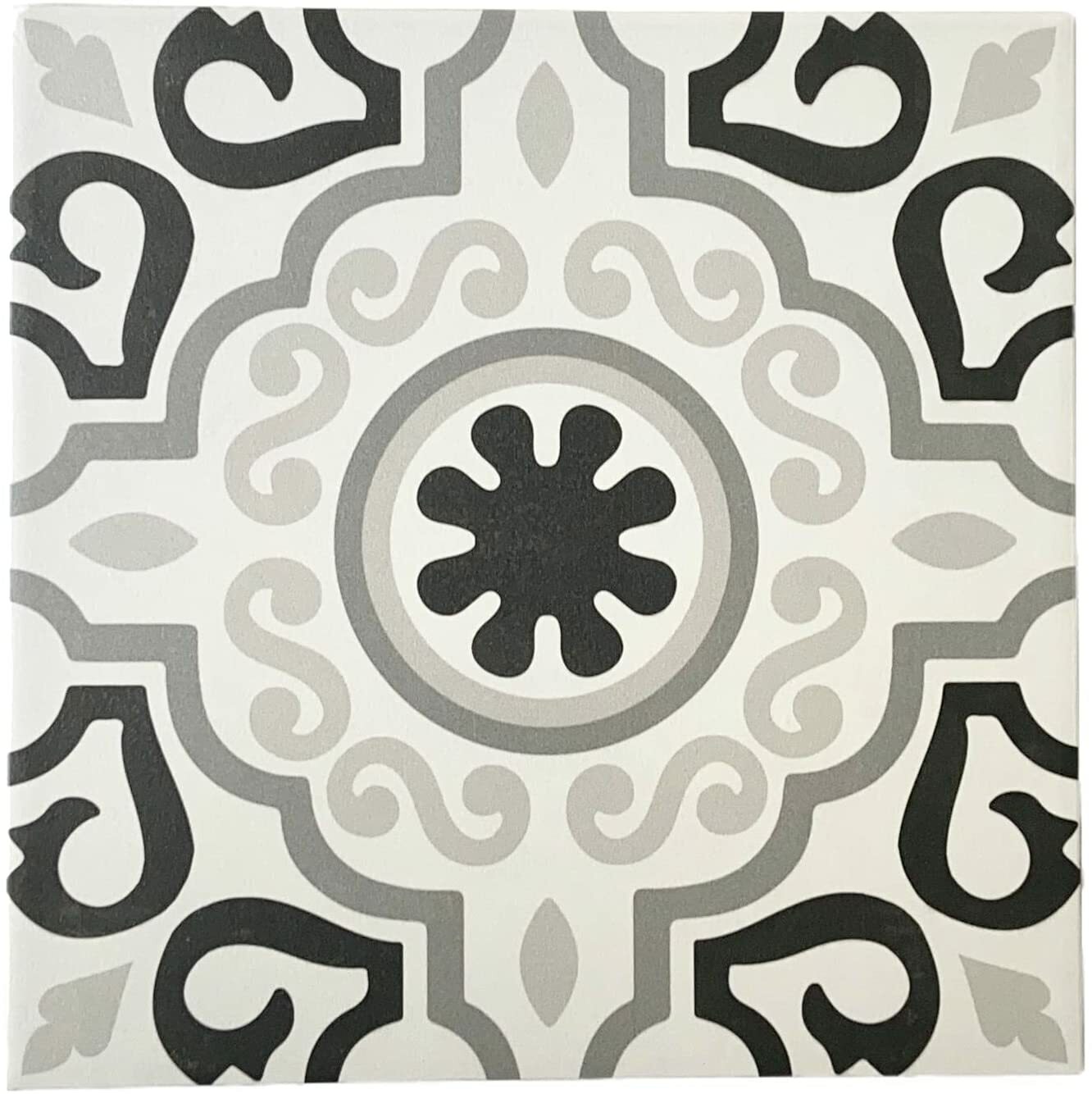 12×12 Marseille Encaustic Patterned Decorative Ceramic Floor and Wall Tile