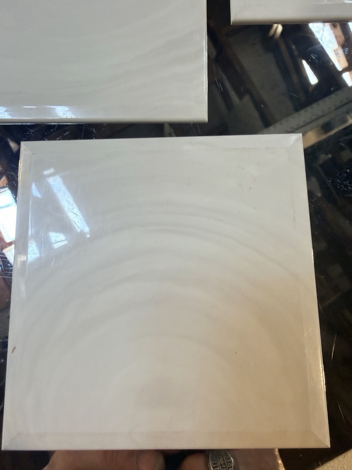 ALO Tile MFG CO Lifetime Plastic grey marbled 4.5 X 4.5 Square Wall Tile