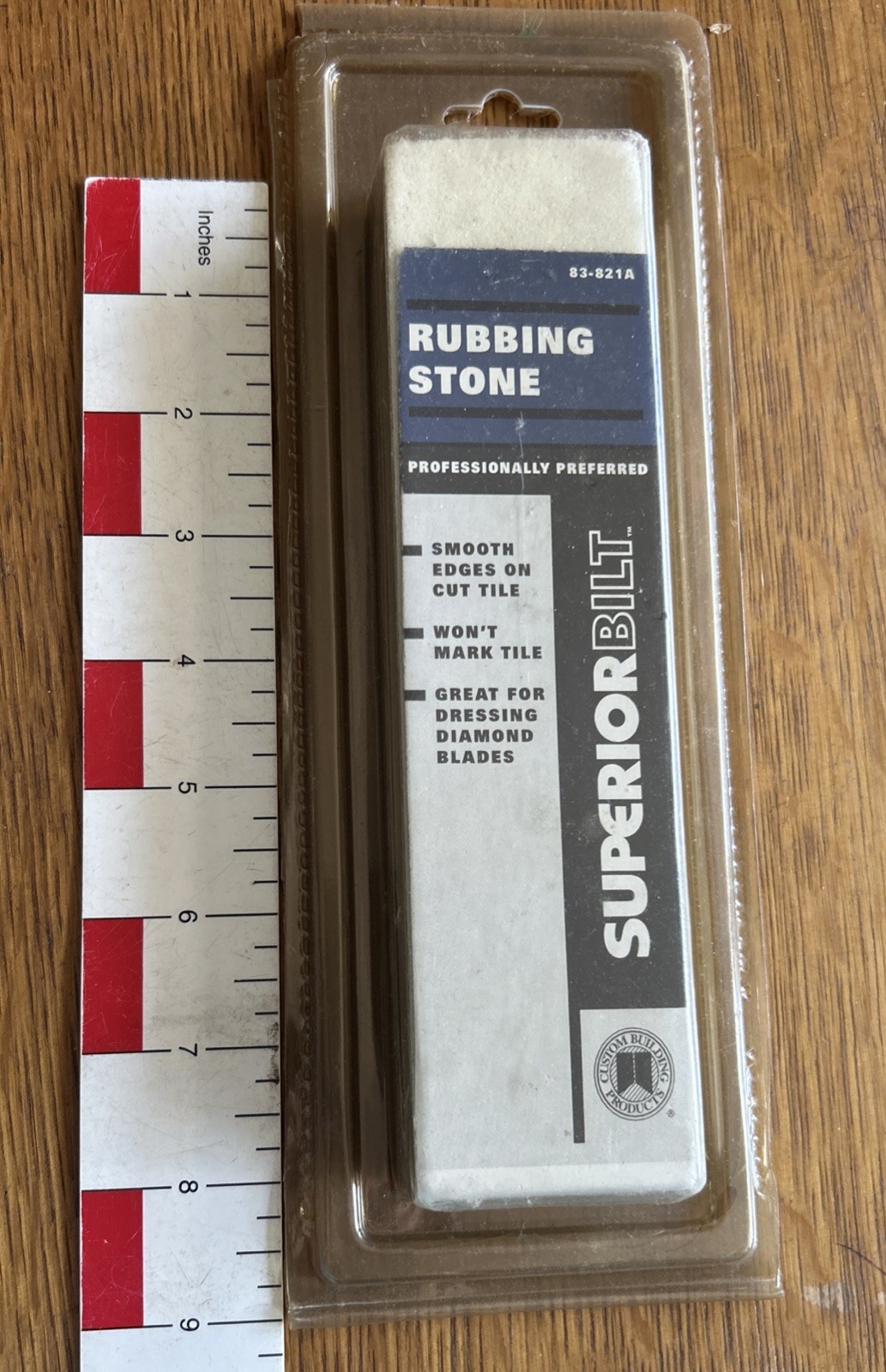 SuperiorBilt Rubbing Stone Used to Smooth Rough Edges on Cut Tile and Stone