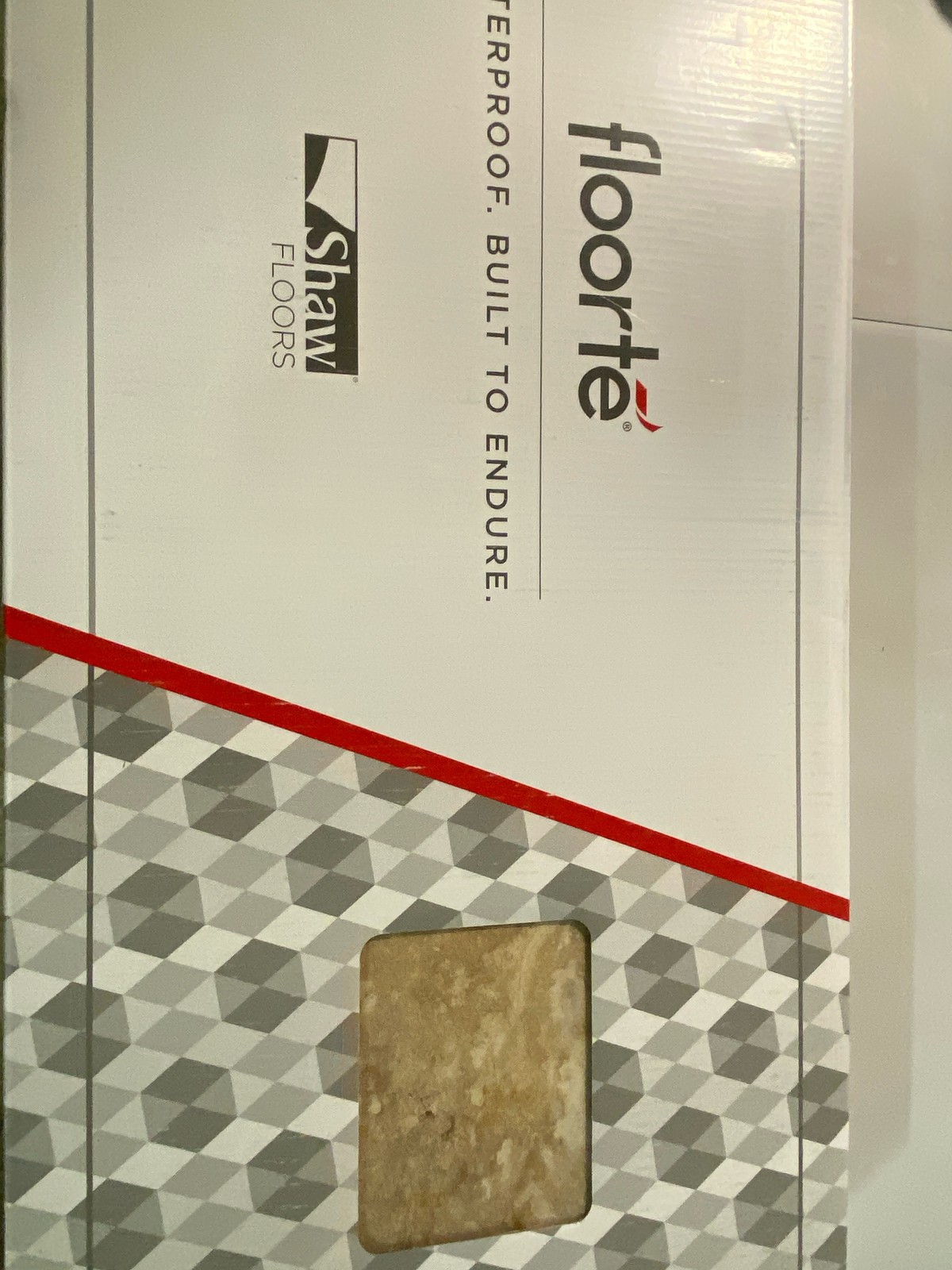 Shaw 1022V-07052 Paragon Tile Plus 12″x24″ Vinyl Flooring – Carton – Clay