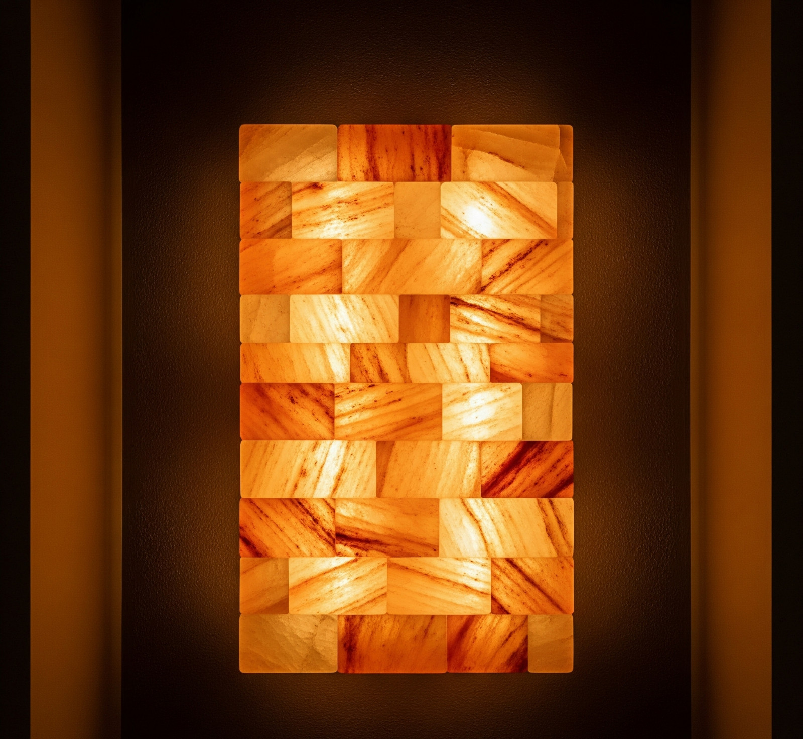 Himalayan Salt Bricks Pack of 6 8x4x2 Pink Salt Wall Blocks Spa Sauna Home Decor