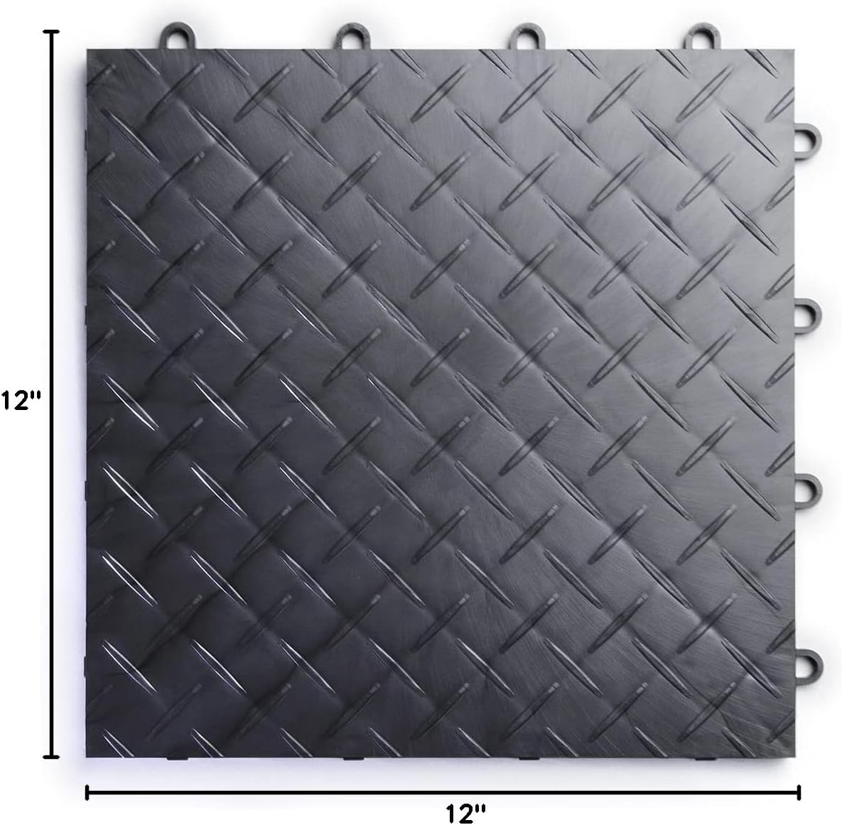 RaceDeck Garage Floor Tiles Interlocking Garage Flooring Diamond Plate Pattern