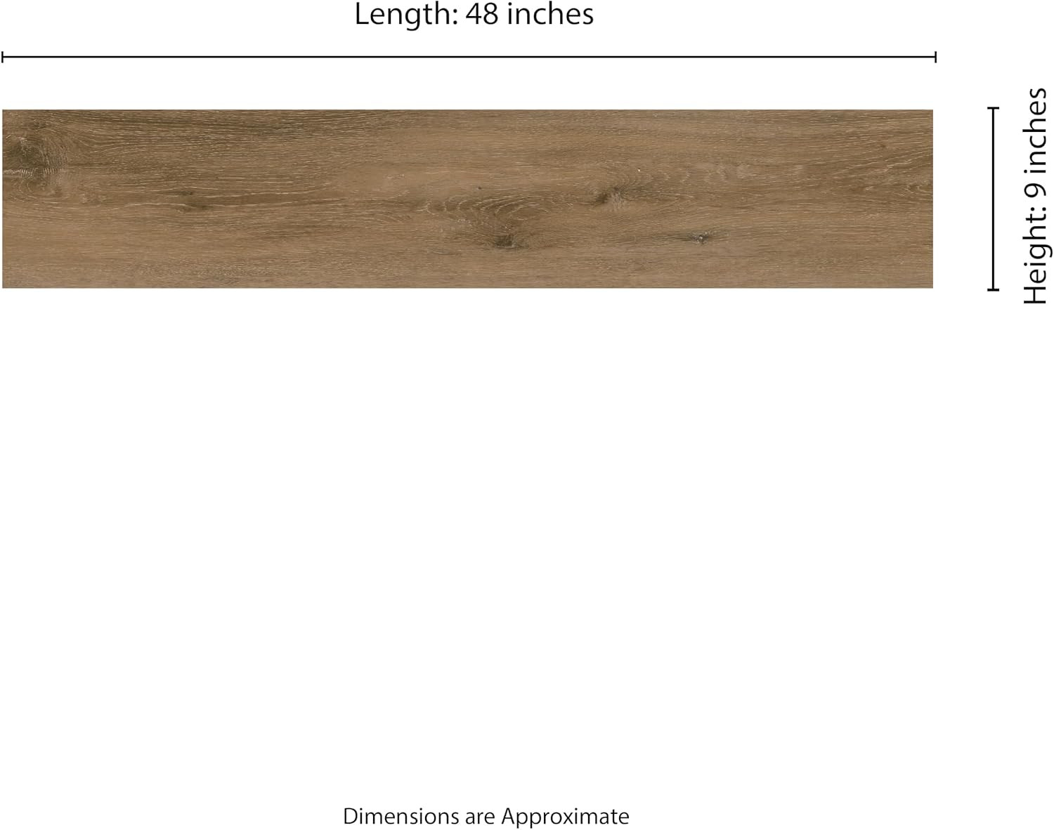 Elorie Auburn Valley Brown Waterproof Hybrid Flooring, 54 Sq. Ft. Box