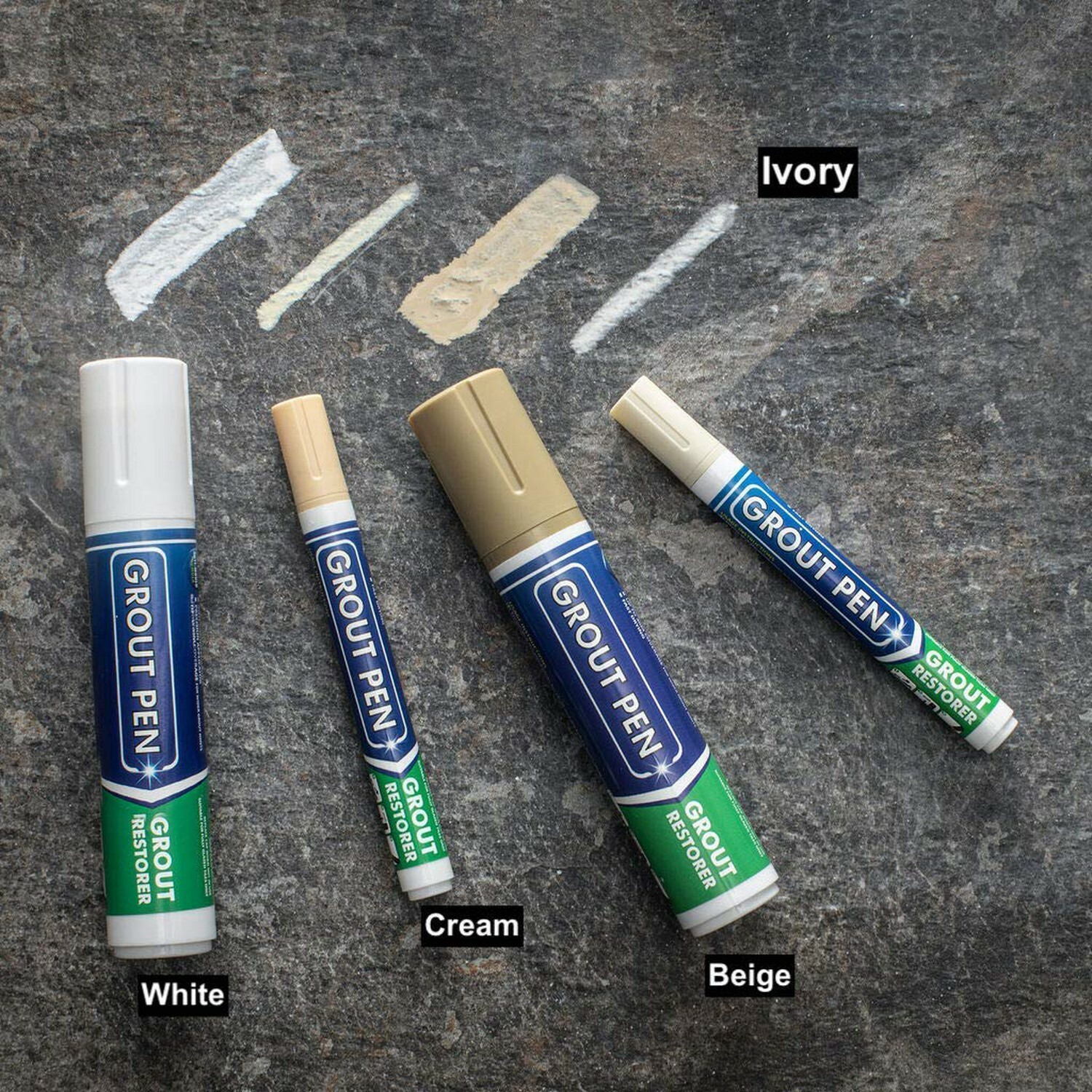 Grout Pen Ivory Tile Paint Marker: Waterproof Tile Grout Colorant and Sealer Pen