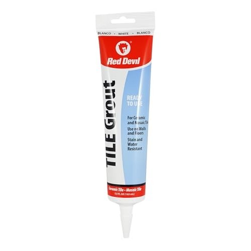 Pre-Mixed Tile Grout 5.5 oz White Ceramic Mosaic Wall Floor Adhesive Easy