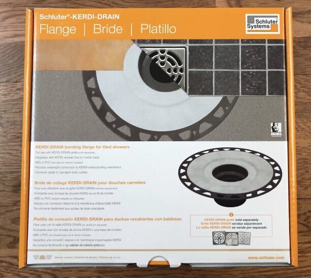 Schluter Kerdi Shower Drain Kit Stainless Steel PVC