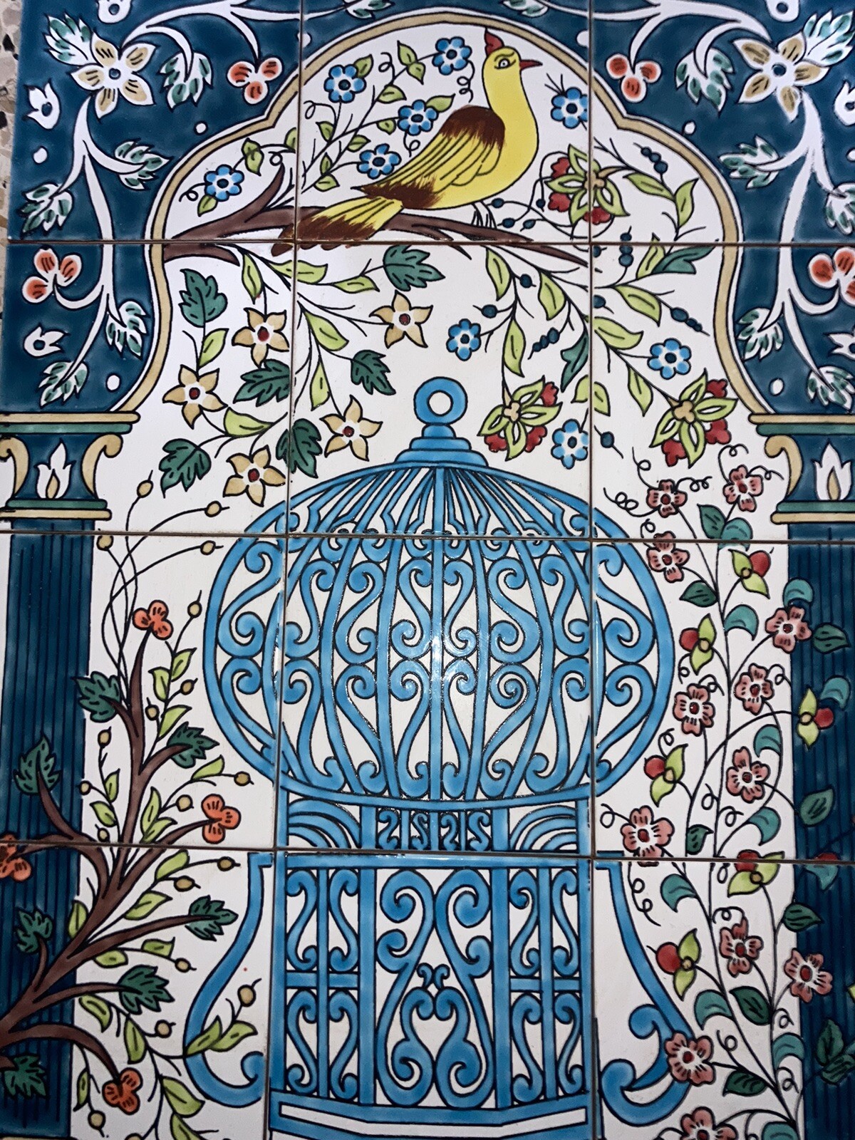 18″ x 24″ Ceramic Tile Mural Backsplash Art Wall Panel Hand Painted