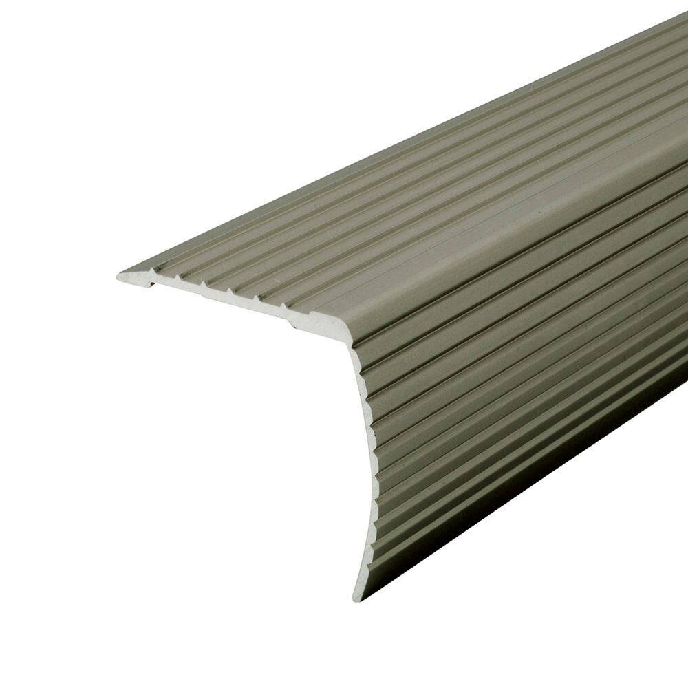 72″ SATIN NICKEL ALUMINUM FLUTE CINCH STAIR EDGING