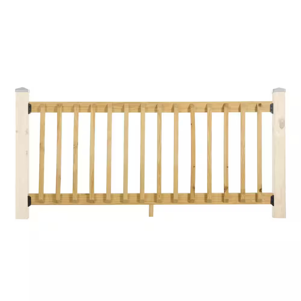 36 In. H X 72 In. W Pressure-Treated Southern Yellow Pine Wood Deck Horizontal R