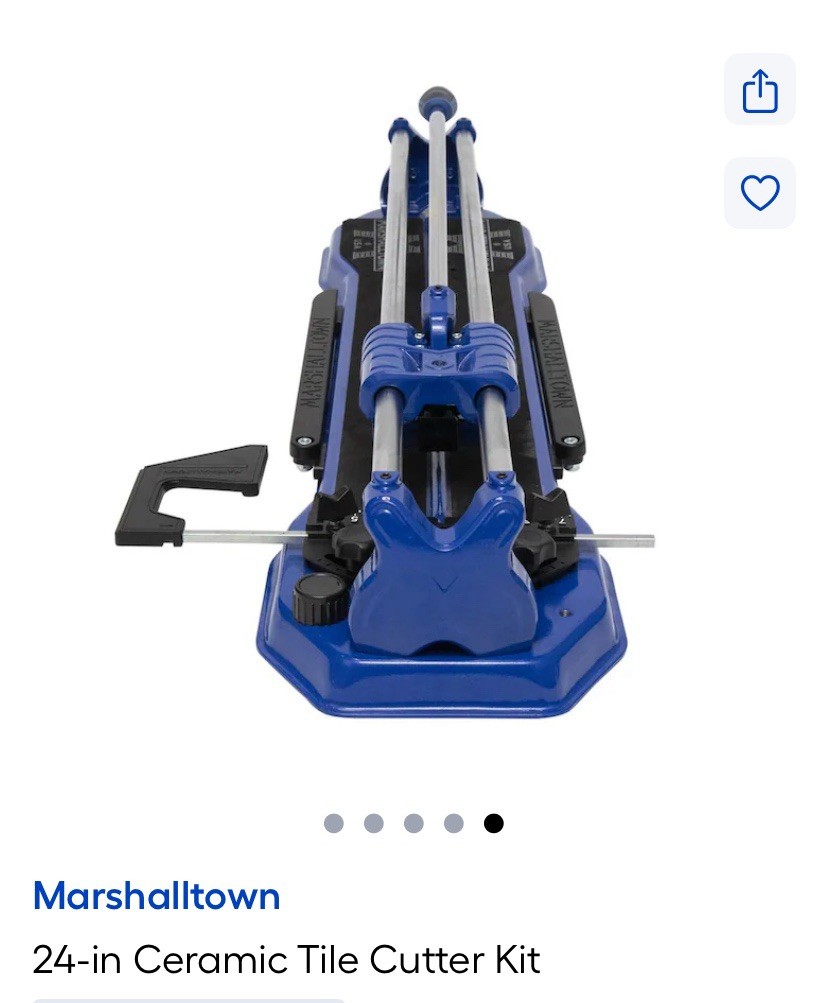 Marshalltown MTC24-DS Tile Cutter 610mm 24 Inch