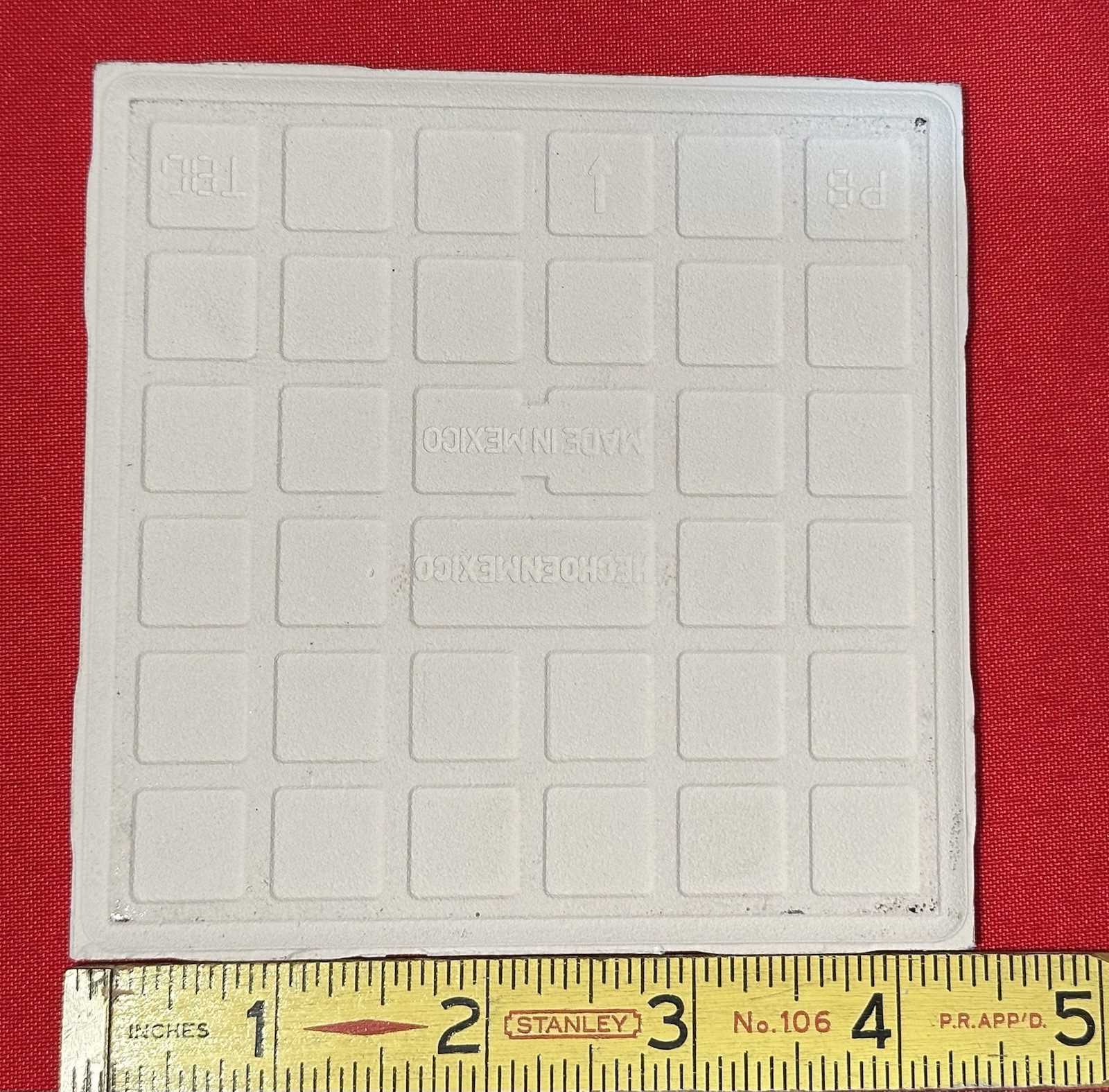 1 pc. Off-White: Ceramic Tile 4-3/8″ Crystal Glazed by Florida Tile Co. NEW