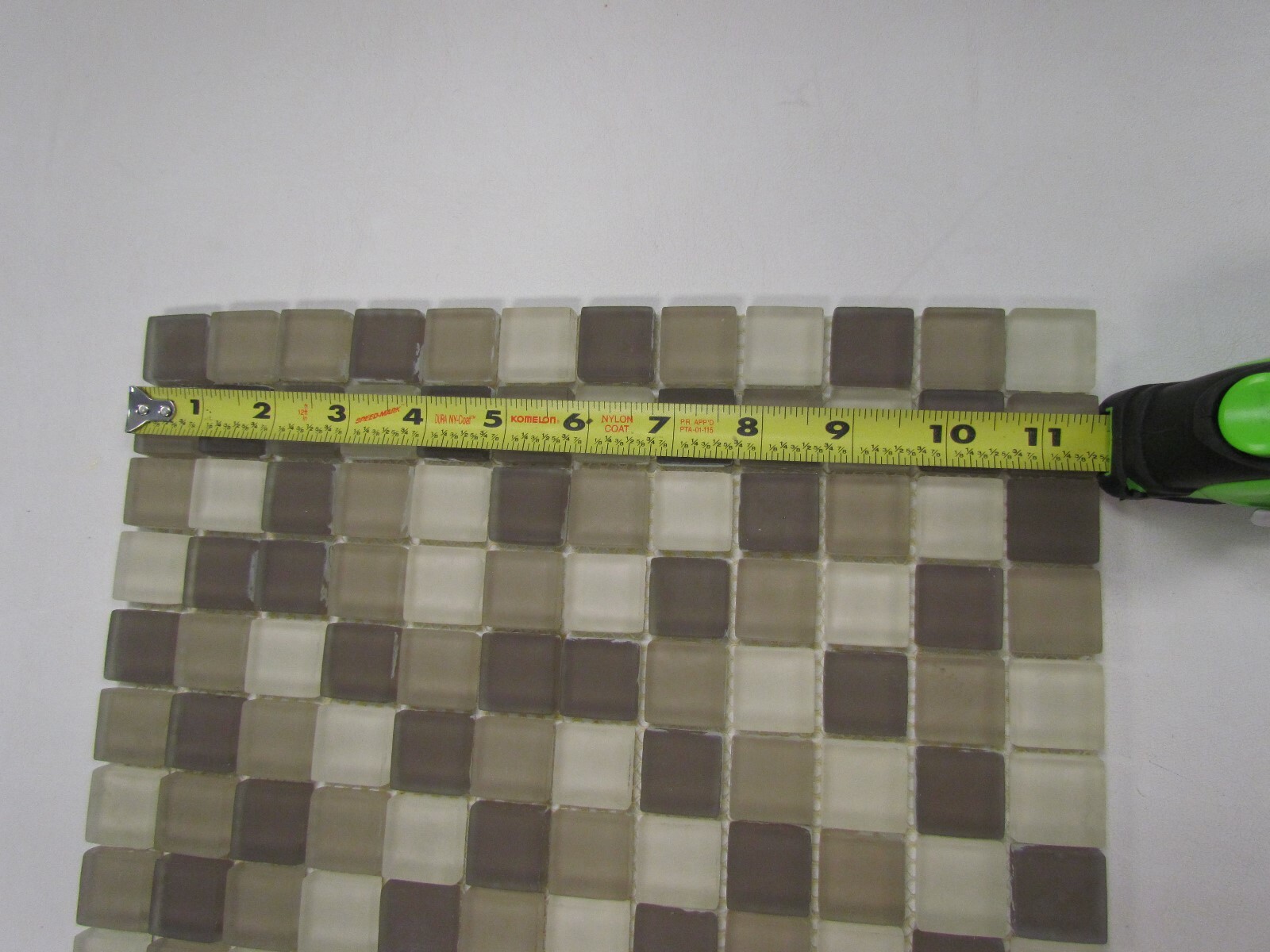 MATT EARTH GLASS TILE 11 5/8″ X 11 5/8″ LOT OF ( 12 )